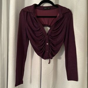 Shein top size medium but can definitely fits as a small.